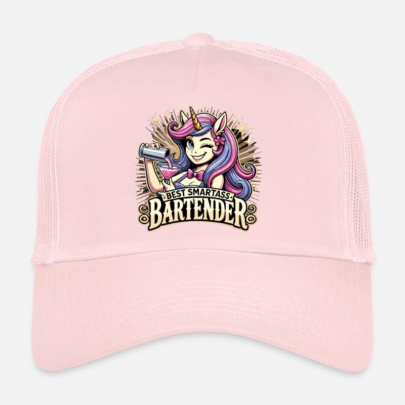 Bartender Barmaid Unicorn Gift Trucker Cap