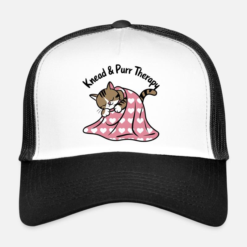 Schnurrendes Nickerchen Unter Herz Decke Trucker Cap
