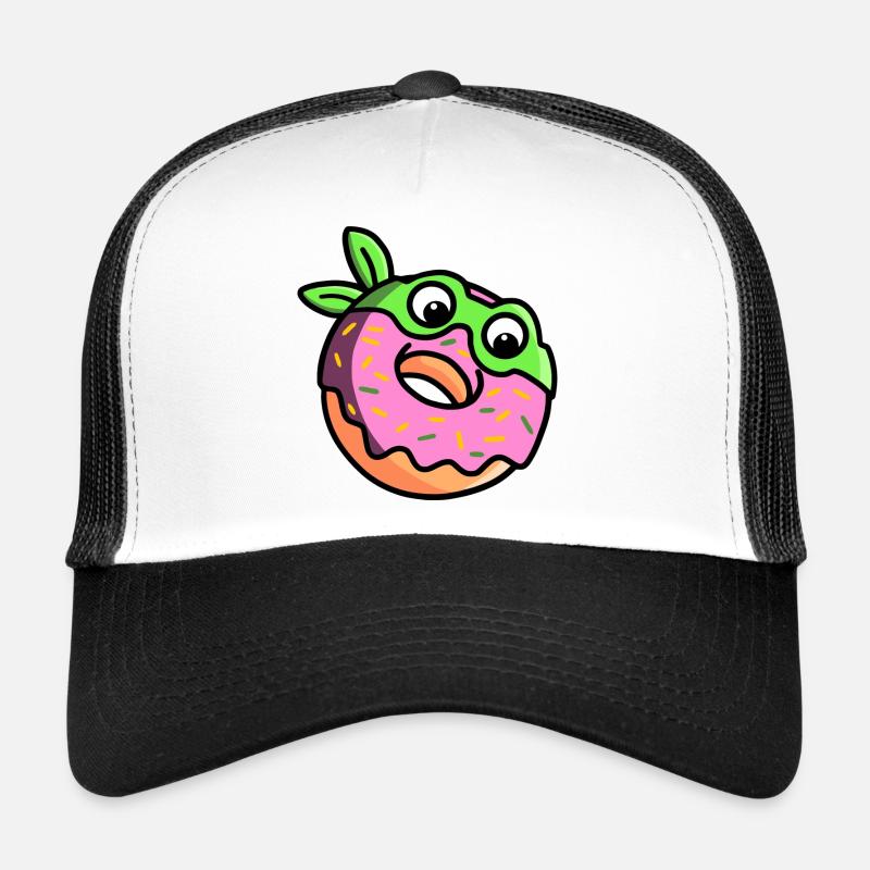 Mignon Ninja Donut Fun Dessin animé Casquette trucker 