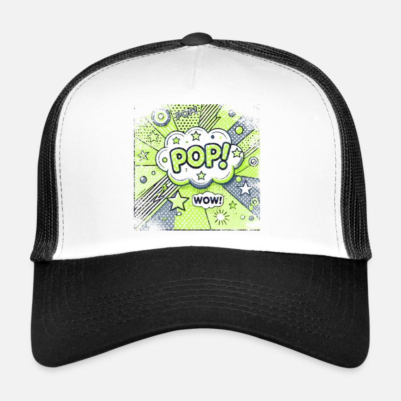 Pop Art VERT Casquette trucker 