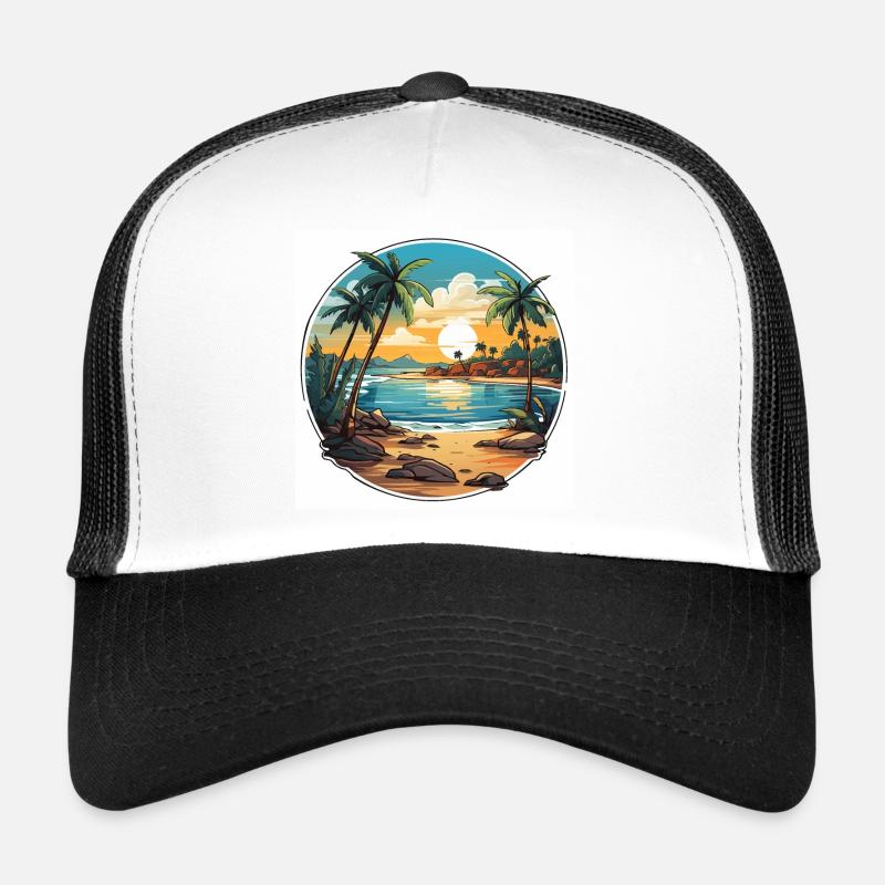 Paradis tropical Casquette trucker 