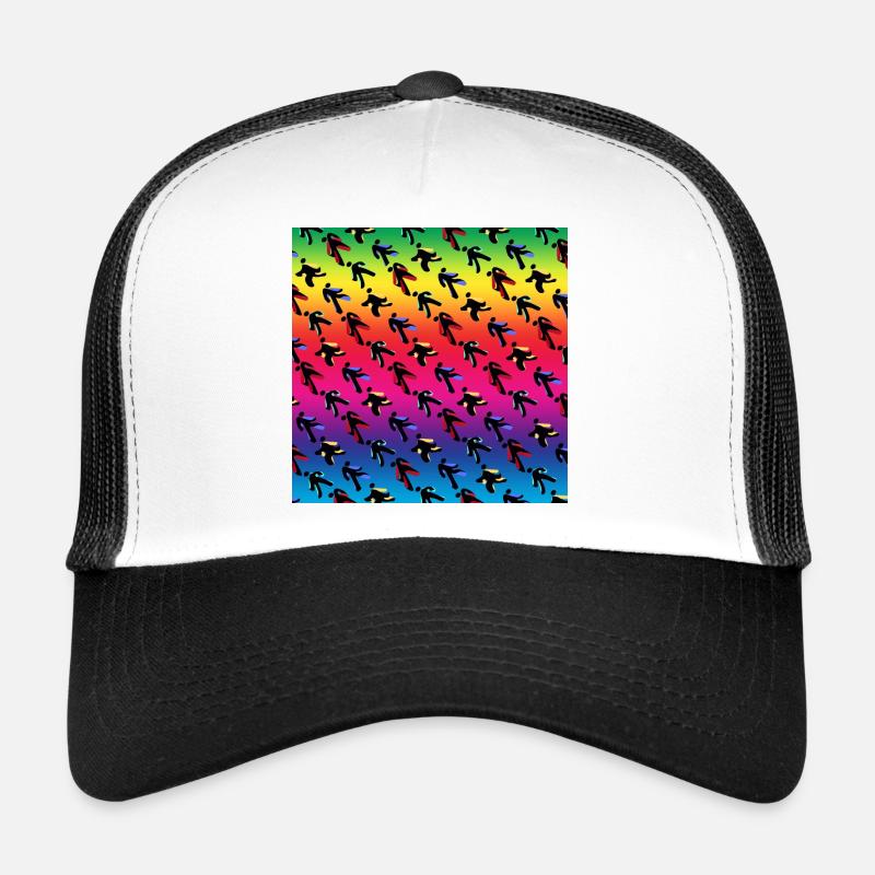 Danseurs - Casquette trucker  - blanc/noir