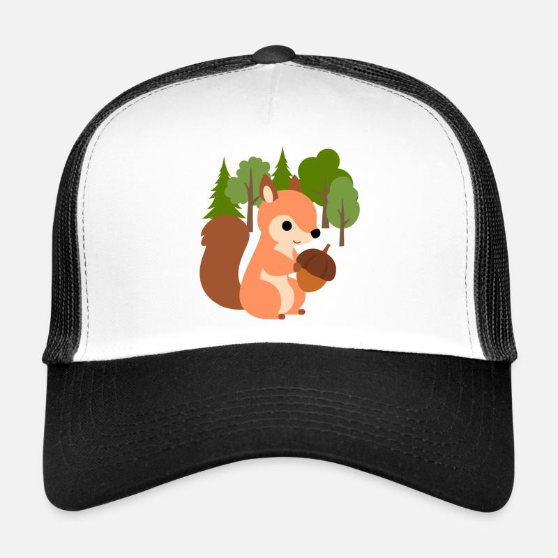 Squirrel with nut Trucker Cap