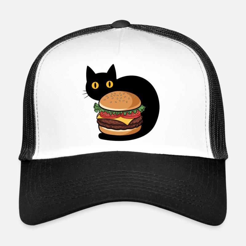 Burger Chat Casquette trucker 