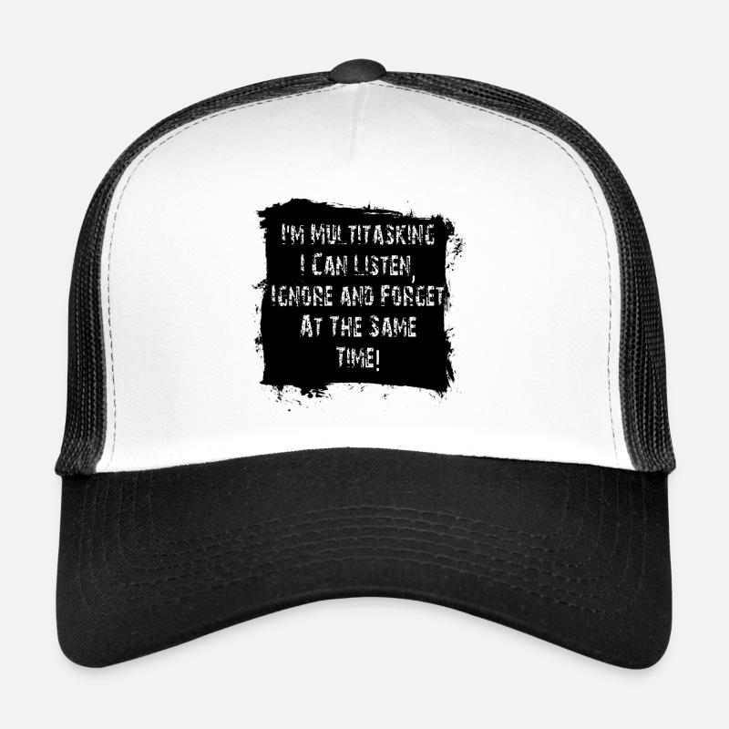 ADHS - Trucker Cap - Weiß/Schwarz
