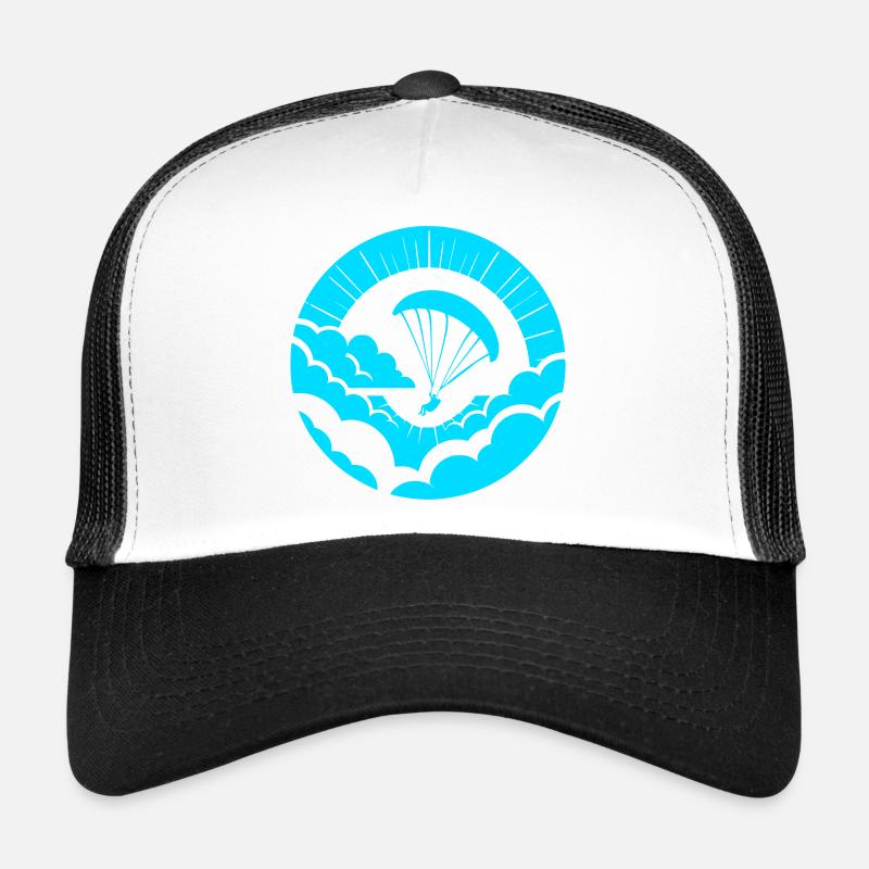Paraglider above the clouds Trucker Cap
