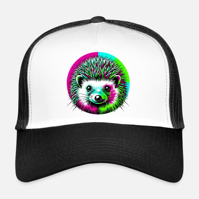 Igel - Trucker Cap - Weiß/Schwarz