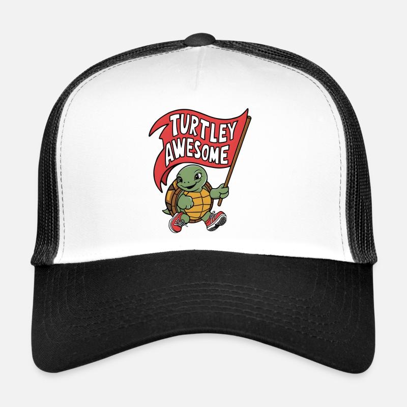 Turtley Awesome Flag Turtle Trucker Cap