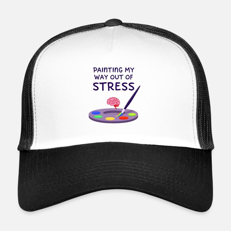 Peindre pour sortir du stress Casquette trucker 