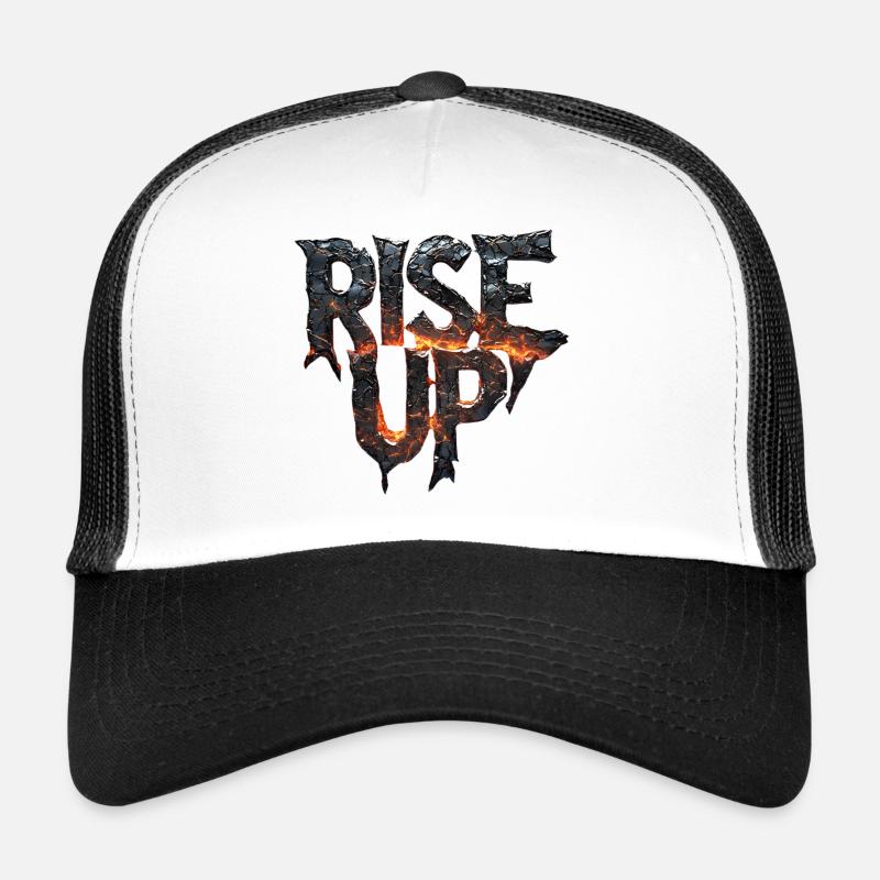 Feuriger Stempel mit Lava-Effekt Trucker Cap
