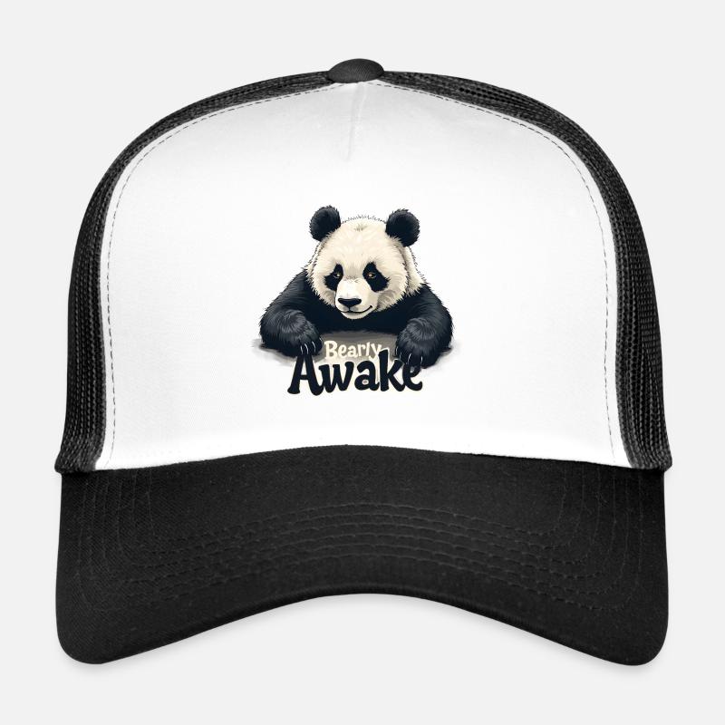 Bearly Awake - Trucker Cap - white/black