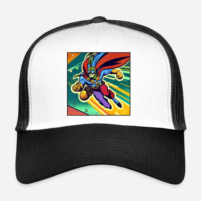 Superheld - Trucker Cap - Weiß/Schwarz