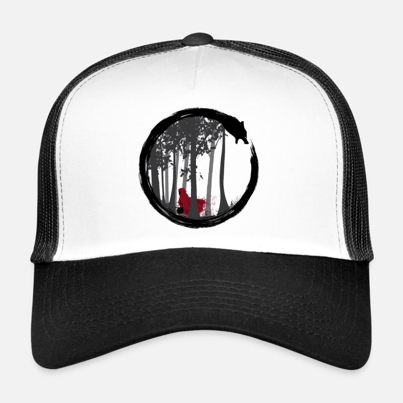 Le Petit Chaperon Rouge - Casquette trucker  - blanc/noir