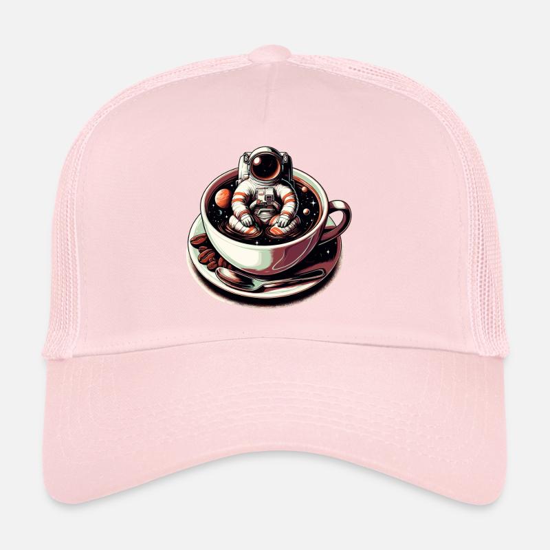 Café Noir Astronaute Mug Galaxy Cadeau Casquette trucker 