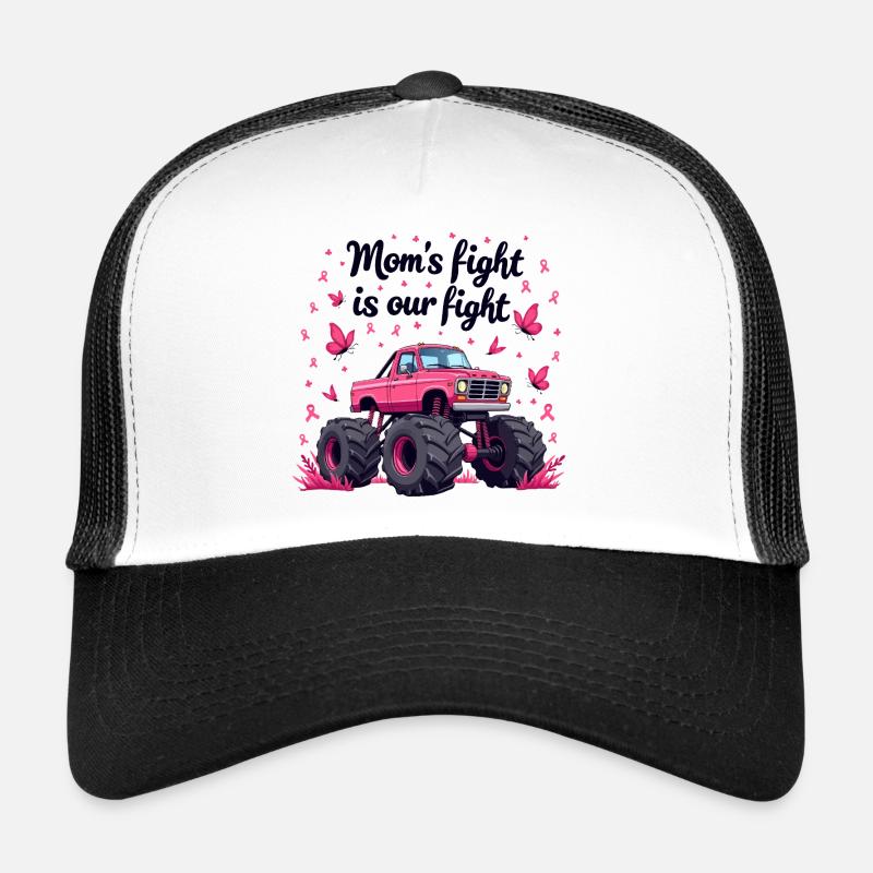 Mamas Kampf unser Kampf - Brustkrebs Bewusstsein Trucker Cap