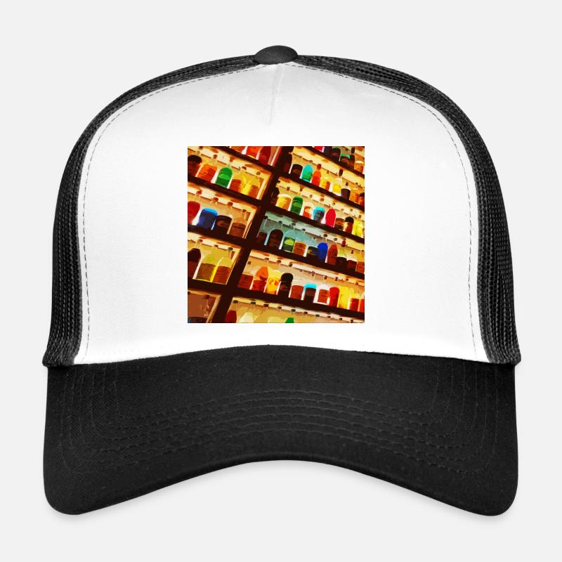 Bouteilles aux couleurs vives Casquette trucker 