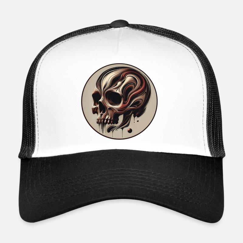 Kunstvoller Schädel Trucker Cap