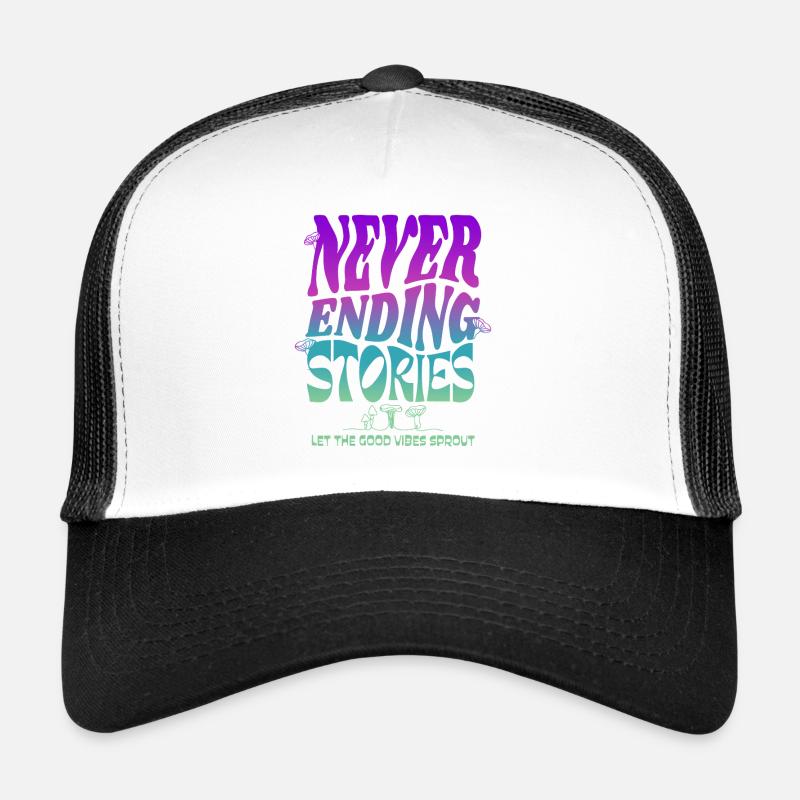 Psychedelic Mushroom Design – Never Ending Stories Trucker Cap