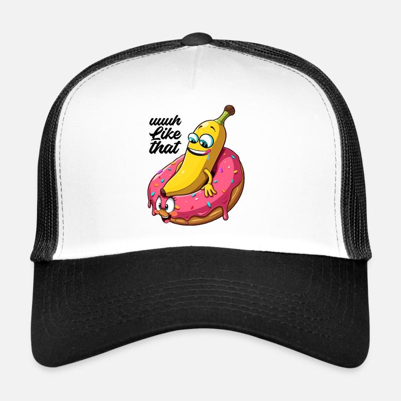 Banane Donut Beziehung Liebe machen Geschenk Trucker Cap