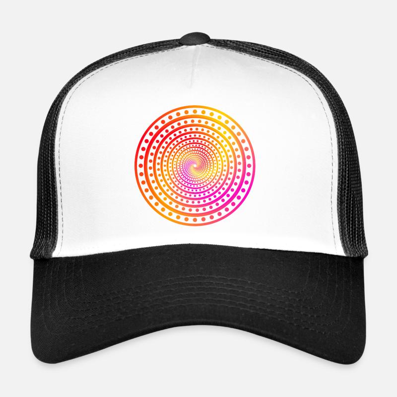 crazy dots - Trucker Cap - white/black