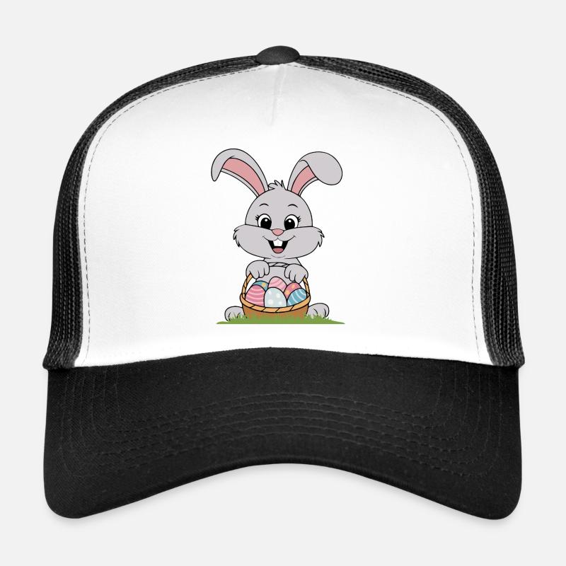 Cute Easter Rabbit - Trucker Cap - white/black