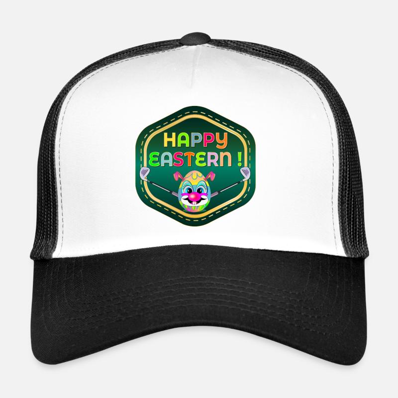 HAPPY EASTERN EGGS JOUANT AU GOLF Casquette trucker 