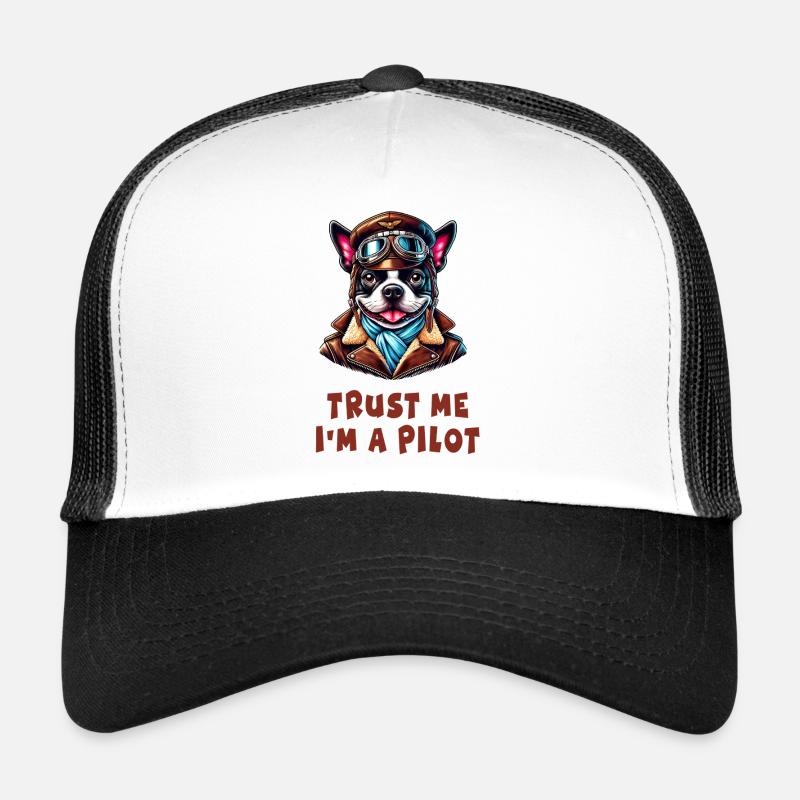 Trust Me, I'm a Pilot - Trucker Cap - Weiß/Schwarz