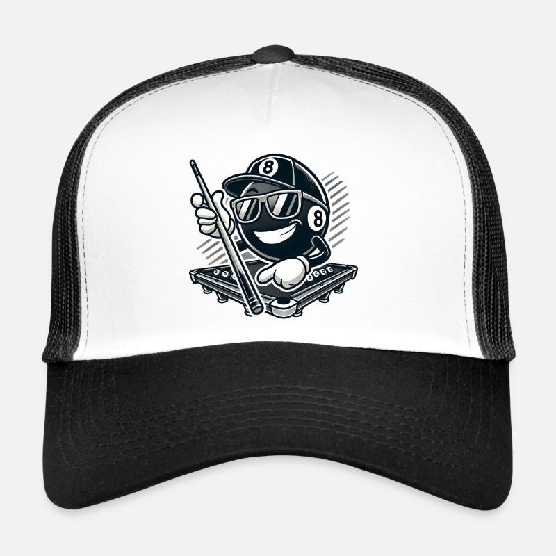 Billard élégant à 8 boules Casquette trucker 