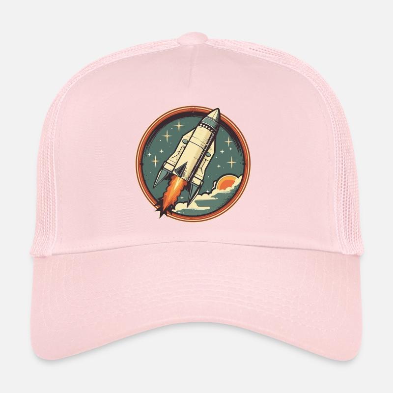 Fusée Rétro - Fusée Spatiale Casquette trucker 