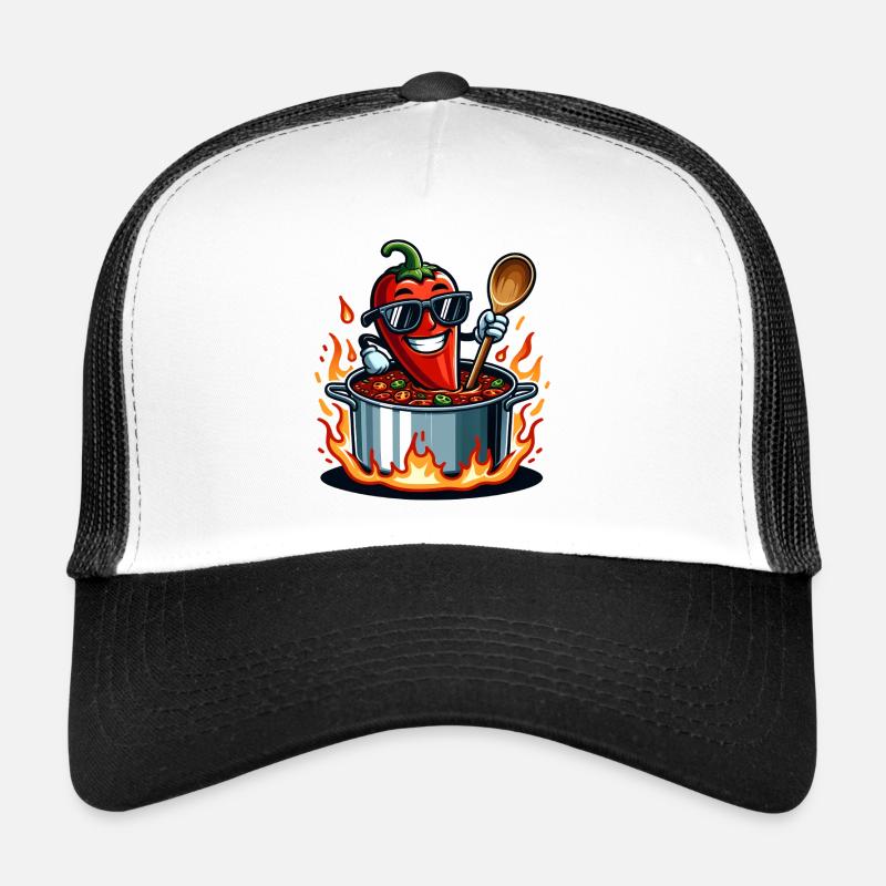 Cuisiner avec le feu Casquette trucker 