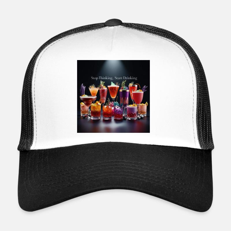 Cocktails with humorous text Trucker Cap