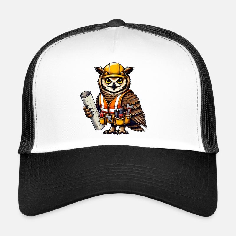 Construction Worker Owl – Clever & Crafty! Trucker Cap