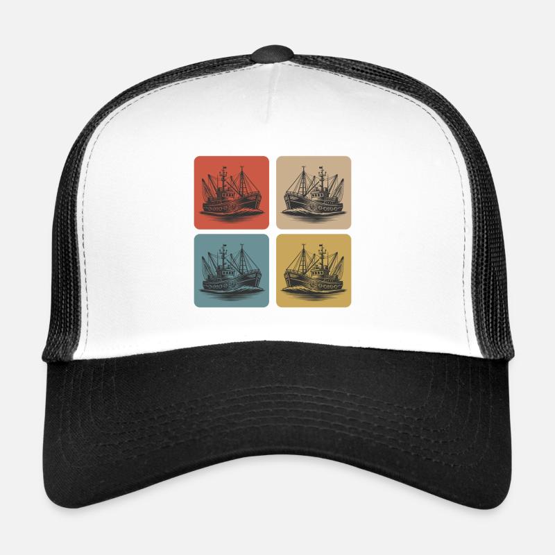 Cutter de pêche vintage – Maritime Nostalgia Casquette trucker 