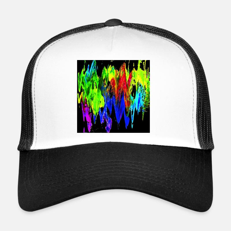 Colorful Mountains - Trucker Cap - white/black