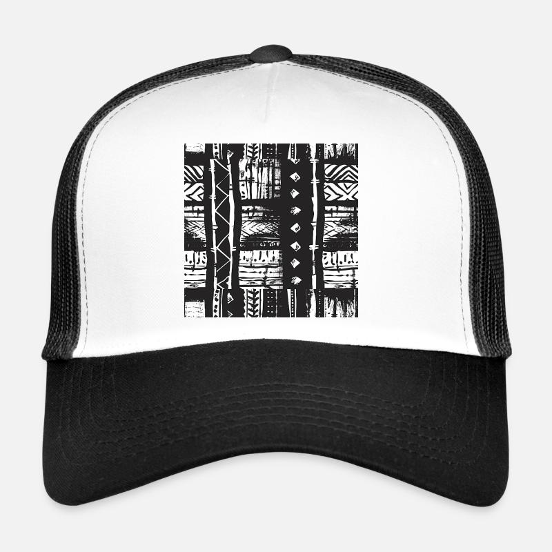 Afrika Style. Besten Design. - Trucker Cap - Weiß/Schwarz