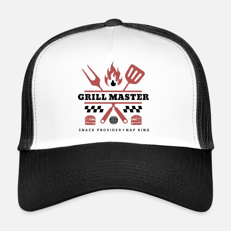 Grill Master Dark Edition - Trucker Cap - white/black