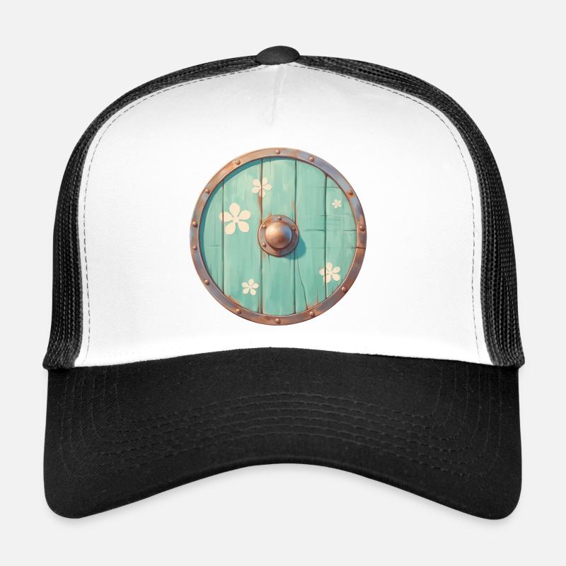 Viking Shield - Trucker Cap - white/black