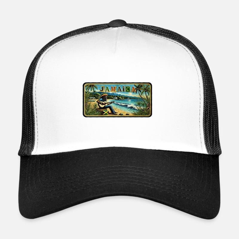 Jamaica Reggae Vibes Trucker Cap