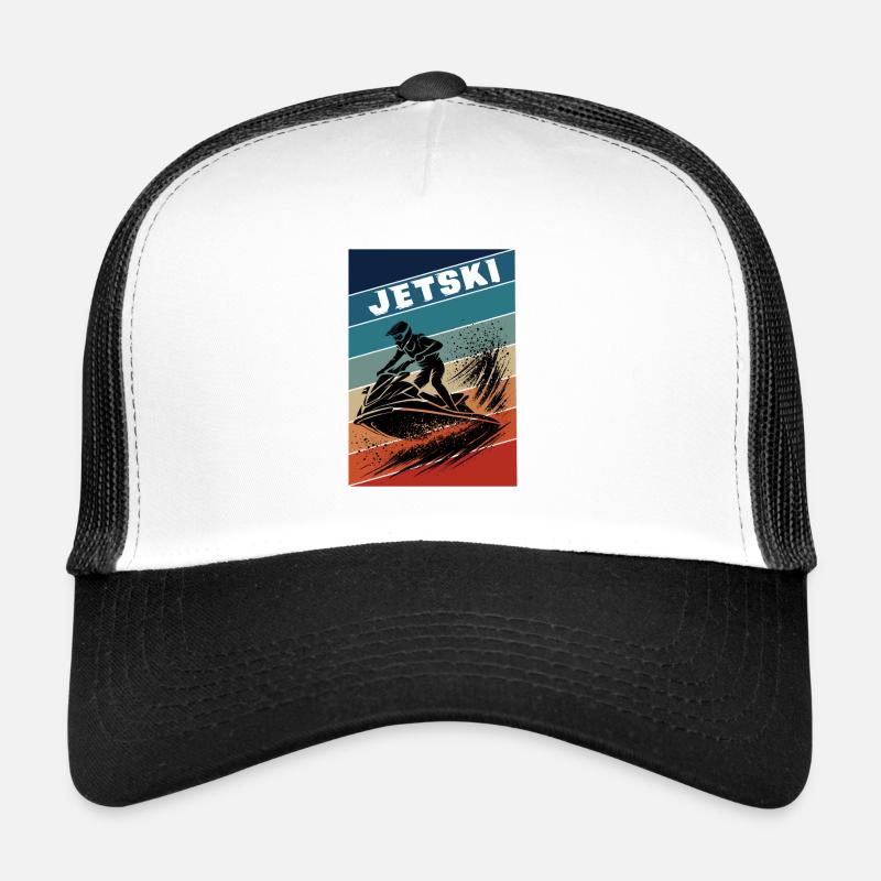 Jet Ski vintage – Surfez sur les vagues Casquette trucker 