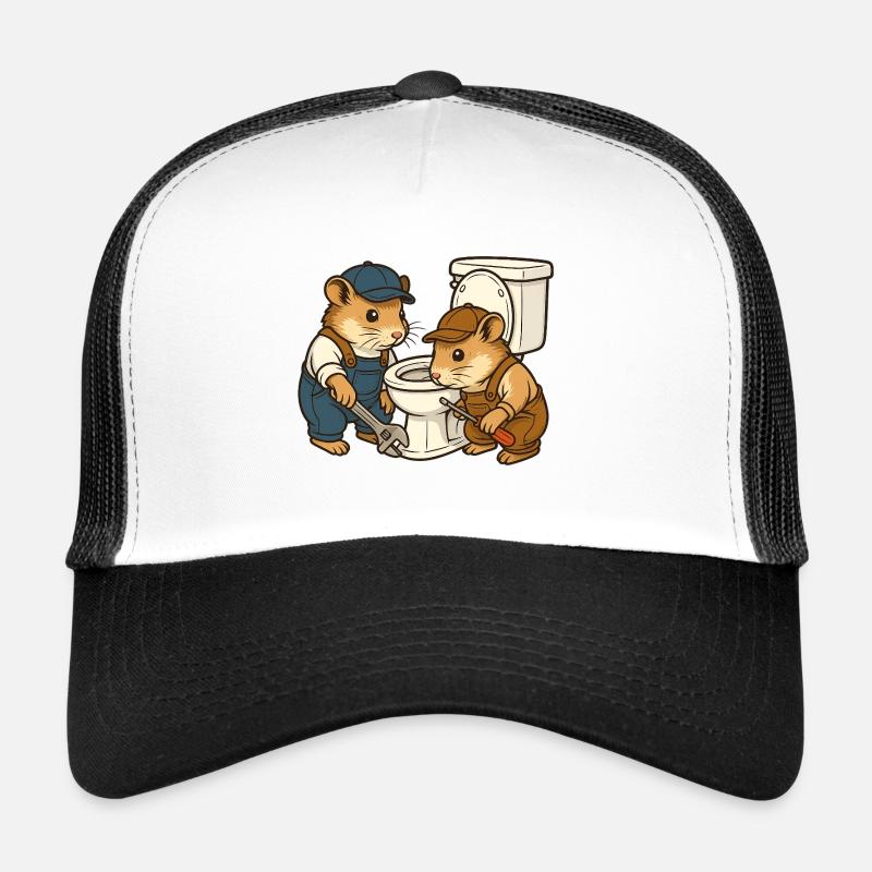 Klempnermäuse an der Toilette Trucker Cap