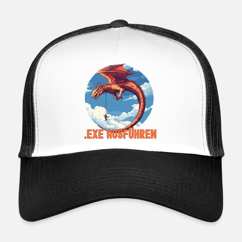 EXE AUSFÜHREN Drachen Admin IT Informatik Lustig Trucker Cap