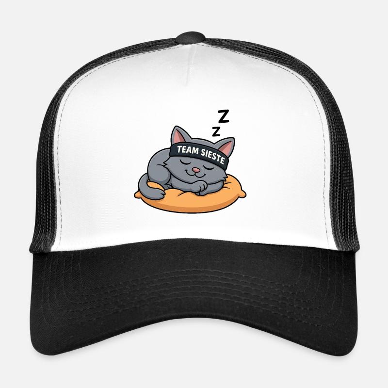 Team Sieste – Le Chat Roi de la Détente Casquette trucker 