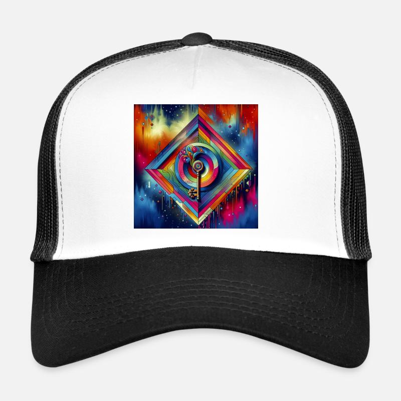 Schlüssel zur Integration - Trucker Cap - Weiß/Schwarz