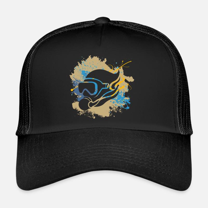 Plongeur, plongée sous-marine, école de plongée sous-marine Casquette trucker 