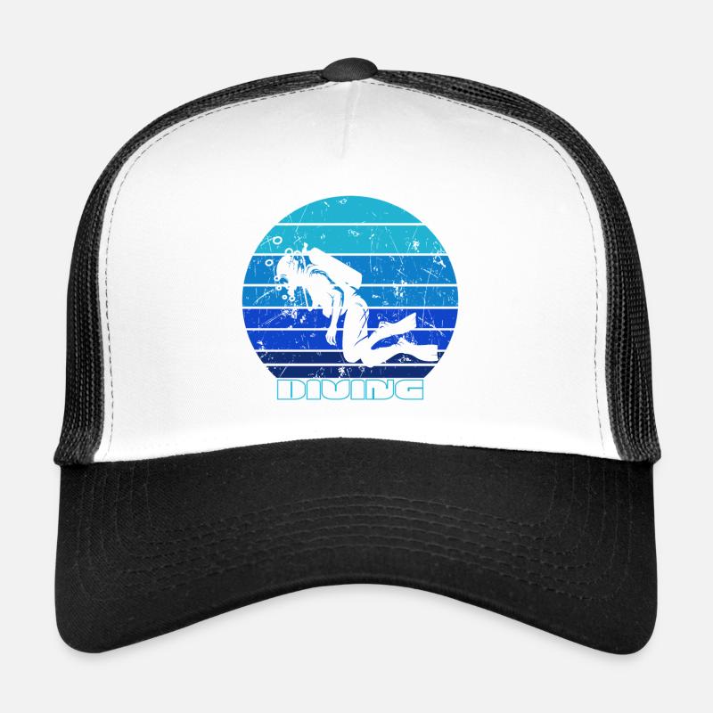 Plongeurs plongée sous-marine Casquette trucker 