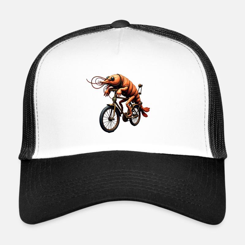 Crevette steampunk sur moto Casquette trucker 