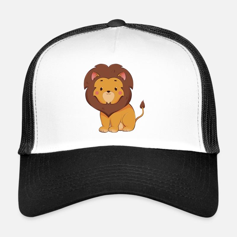 Löwe - Trucker Cap - Weiß/Schwarz