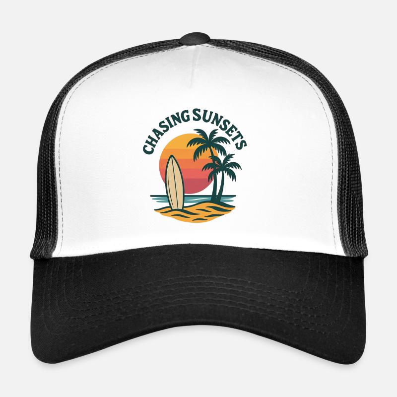 Chasing Sunsets – Surf & Beach Vibes Trucker Cap