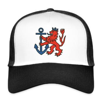 Düsseldorfer Löwe - Trucker Cap - Weiß/Schwarz - Vorne