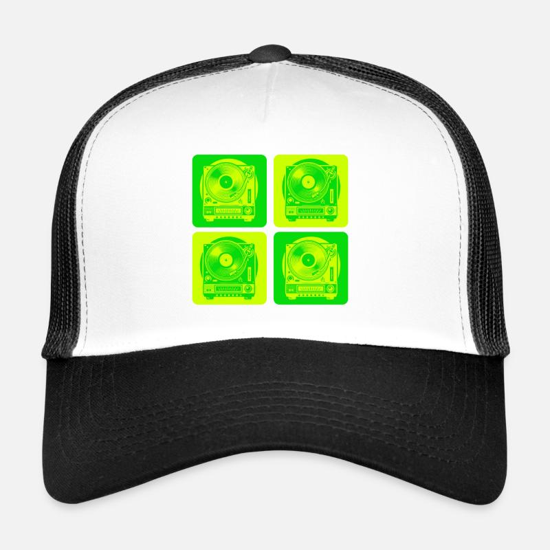 Style de platine vinyle Casquette trucker 